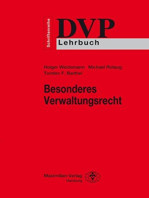cover image of Besonderes Verwaltungsrecht